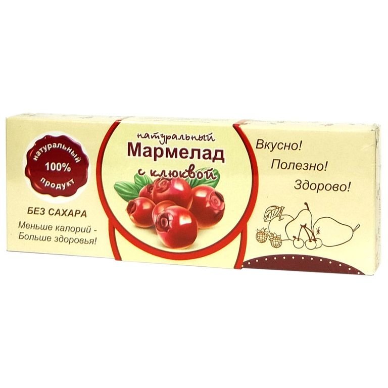  Мармелад натуральный "Клюква" 140г в Лобне